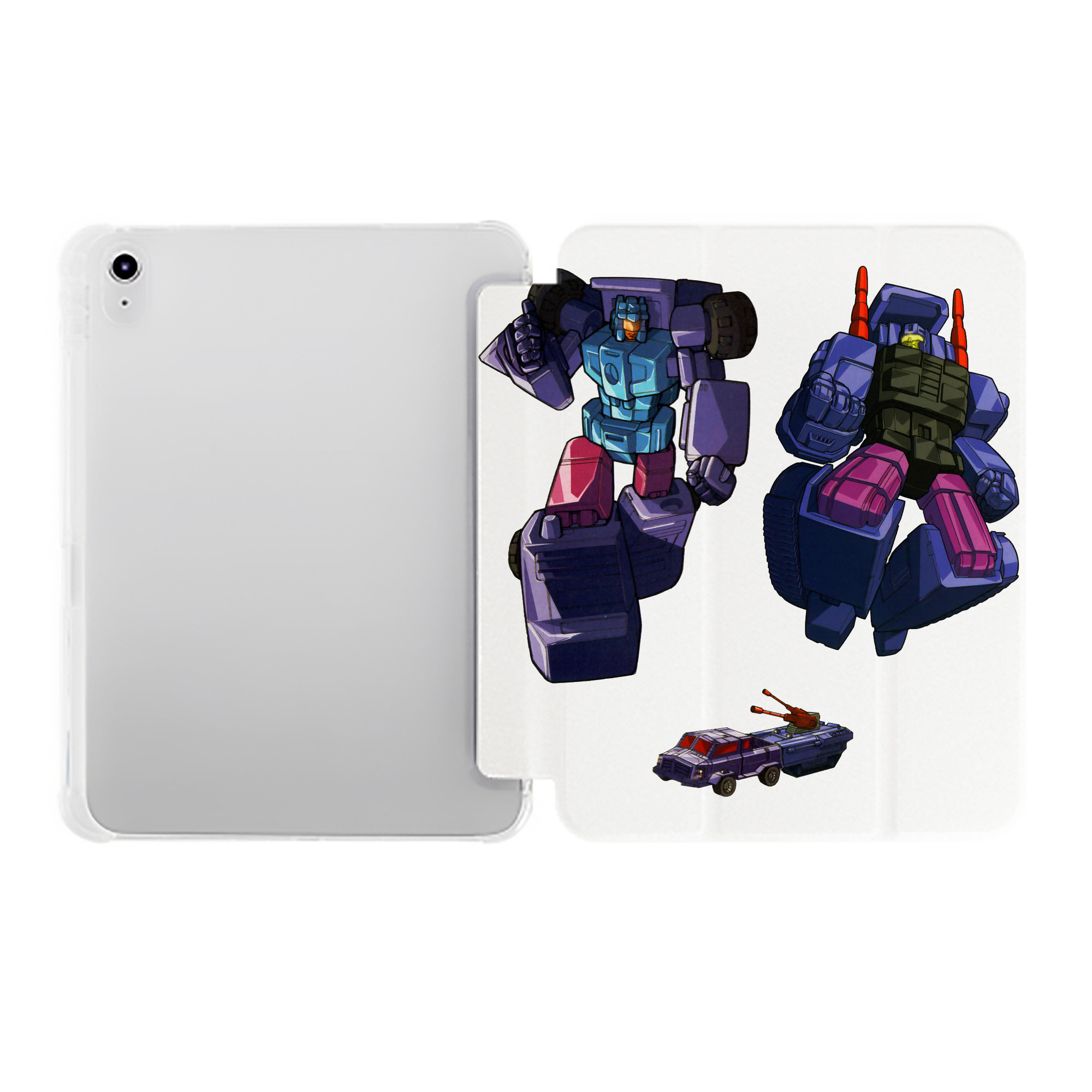 （画像用）  IPad ケース ペン収納付き 三つ折りスタンド PUレザー×シリコン 対応機種9.5/10.5/10.9インチ